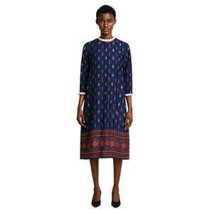 Amy Adams Midi Dress Blue Size L 60’s Vintage